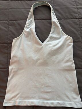 BCBG Maxazaria Blue Halter Top